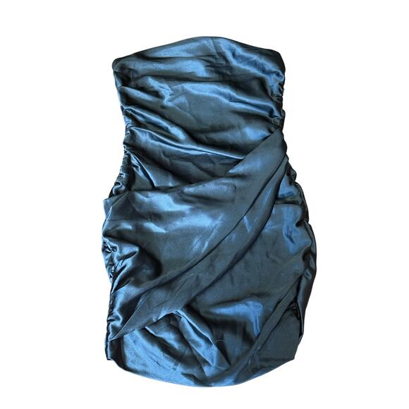 NWT Lioness Love Lane Strapless Ruched Black Mini Dress Size Small Urban Chic - Picture 16 of 16